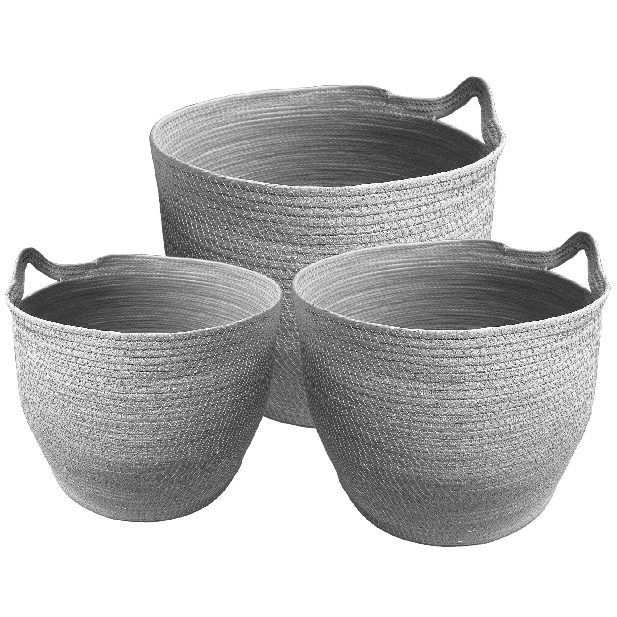 Levně Tutumi Přírodní koš BOHO - sada 3 ks HOM-02808