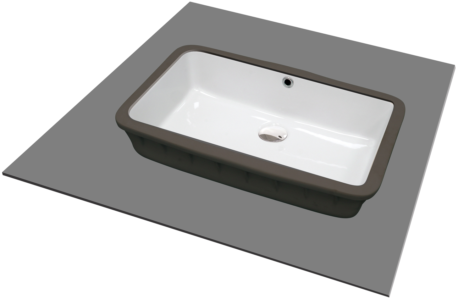 Levně Deante Umyvadlo pod desku Temisto 50x30 cm - CDT 6U5U, keramika