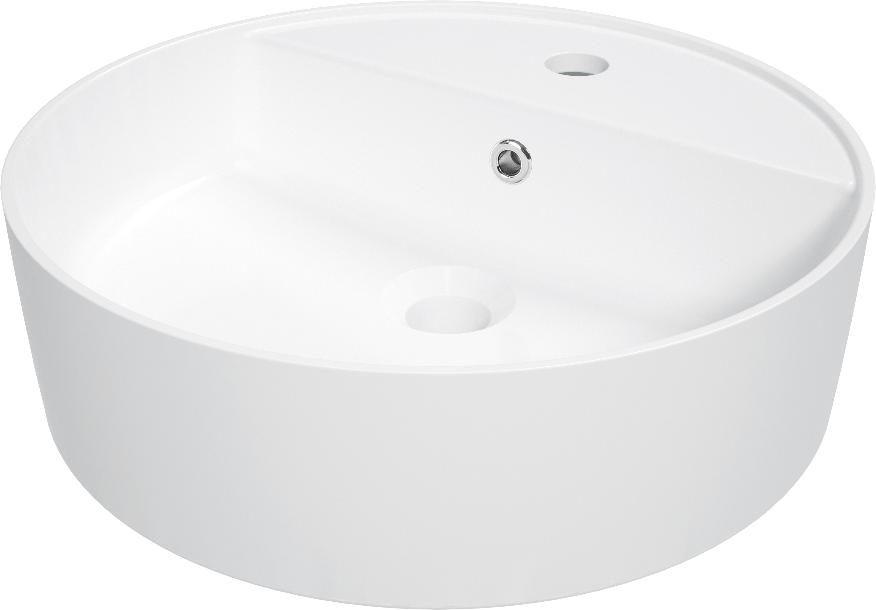 Deante Umyvadlo na desku Round ø42 cm - CGR 6U4B, keramika