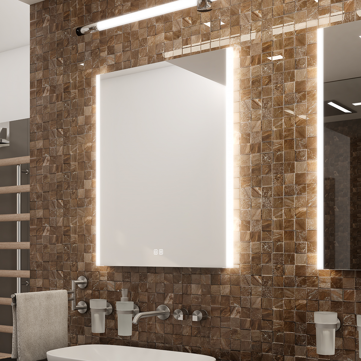 Levně Nimco LED zrcadlo 600x800 se dvěma dotykovými senzory - ZP 11002VX