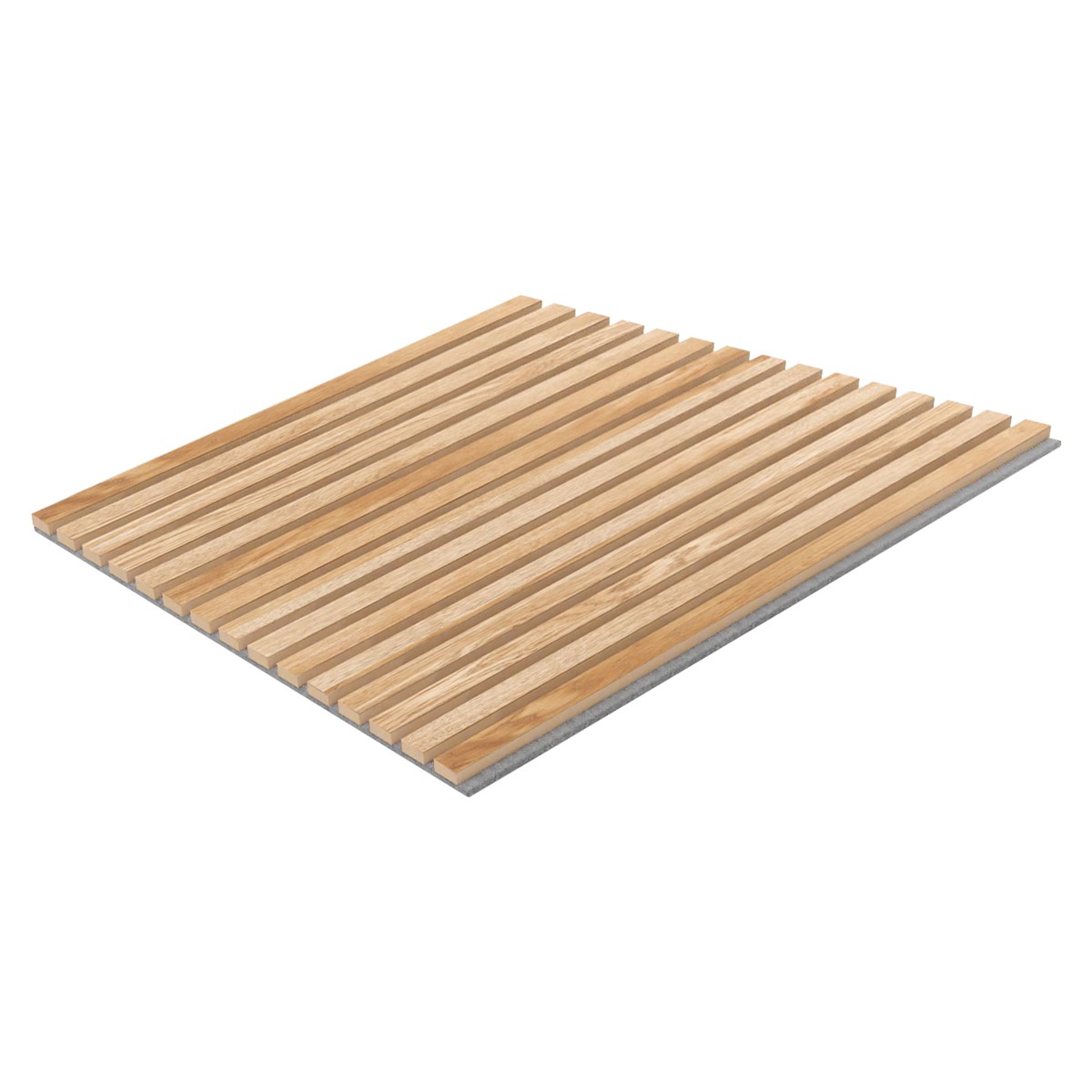 Levně Lameo Akustický dýhovaný panel 3D - dub, šedý filc 60x60cm