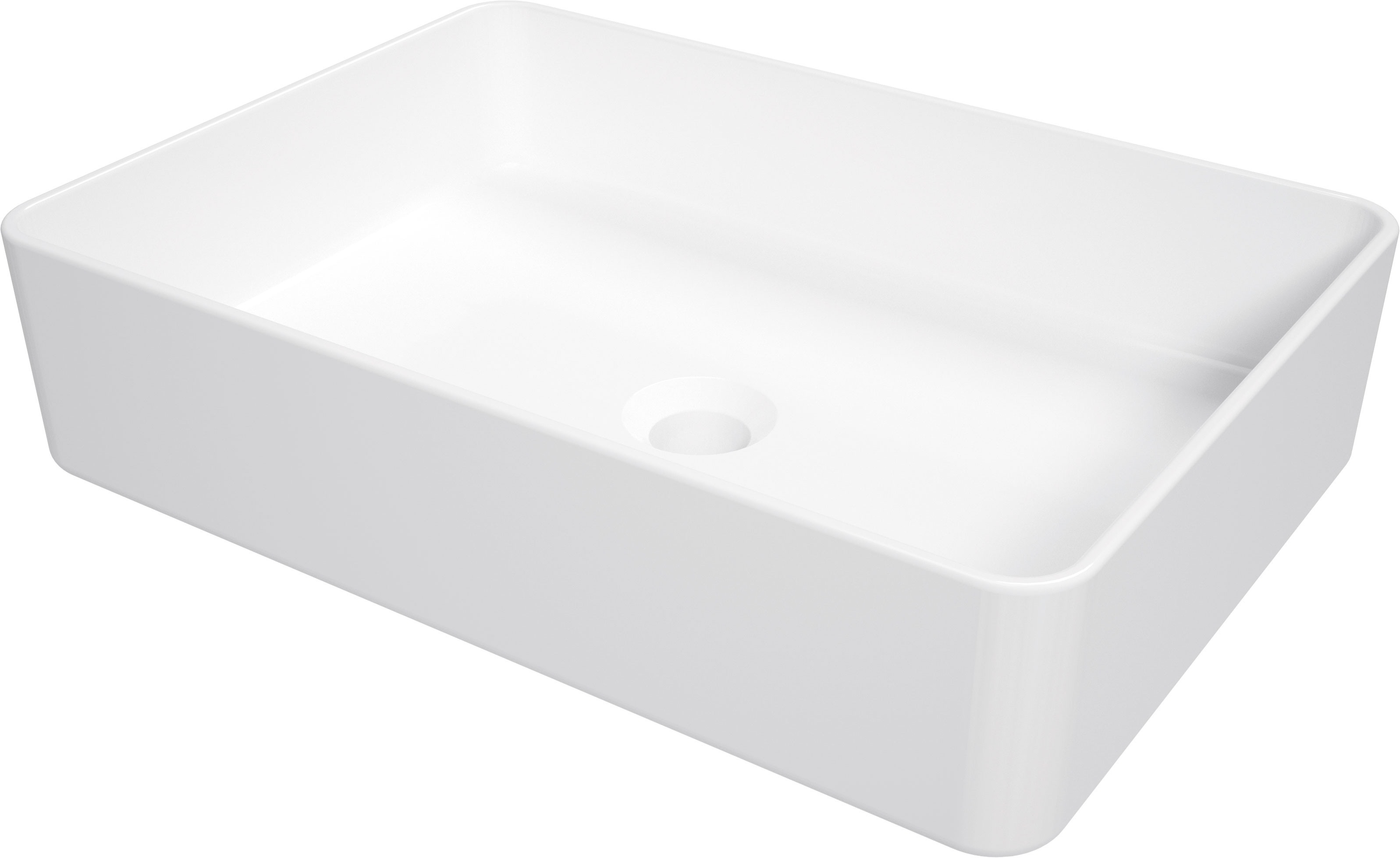 Levně Deante Umyvadlo na desku Square 50,5x35,5 - CGS 6U5S, keramika