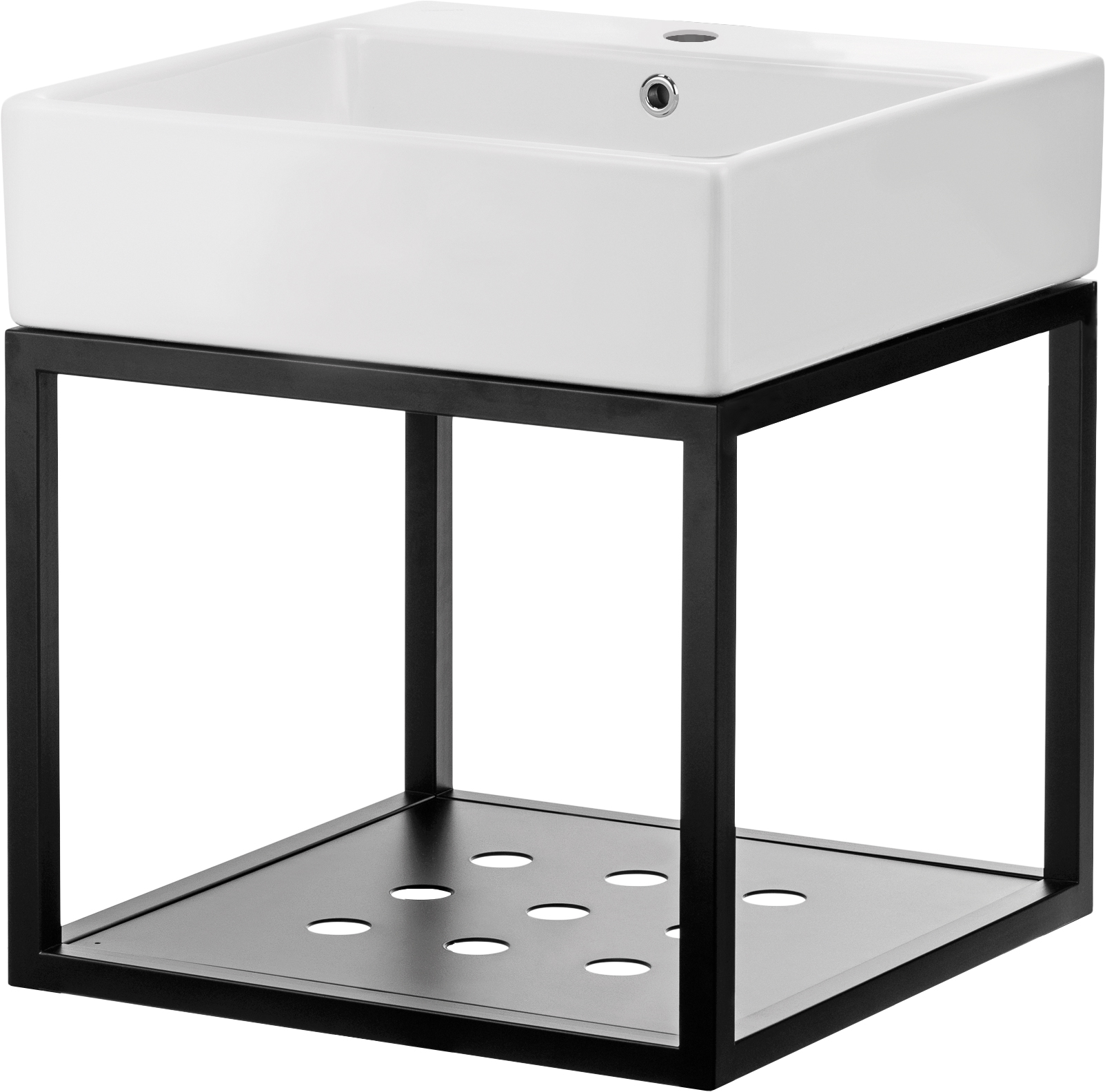 Levně Deante Koupelnový set Temisto závěsný s umyvadlem 50x50 cm - CDTW6U5S