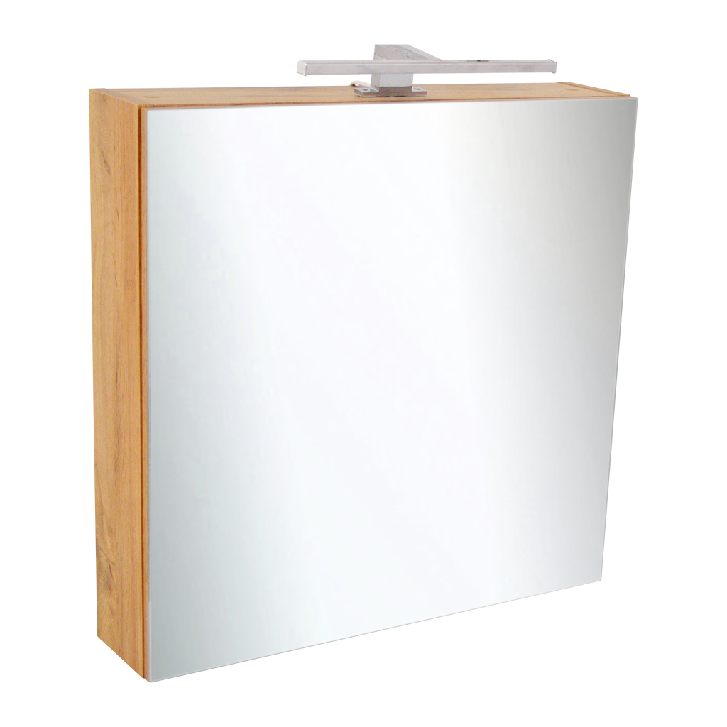 Levně BPS-koupelny Zrcadlová skříňka Ideal OW 60 ZS LED-CR s osvětlením Any LED 30 CR, chrom