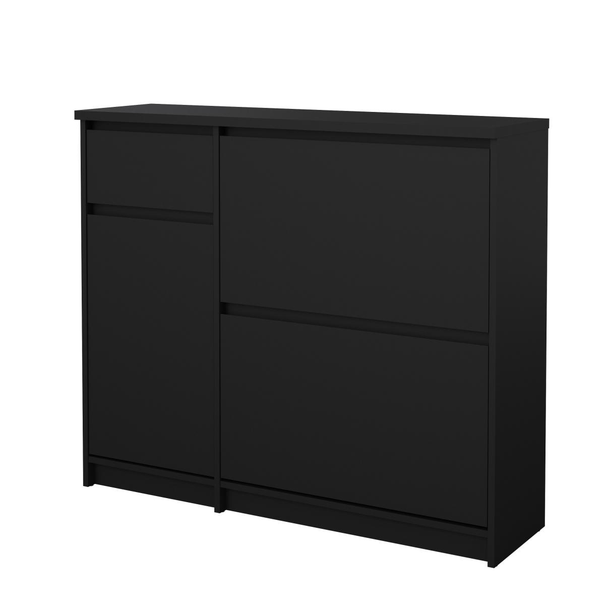 Levně Tvilum Botník Simplicity 206 černý mat