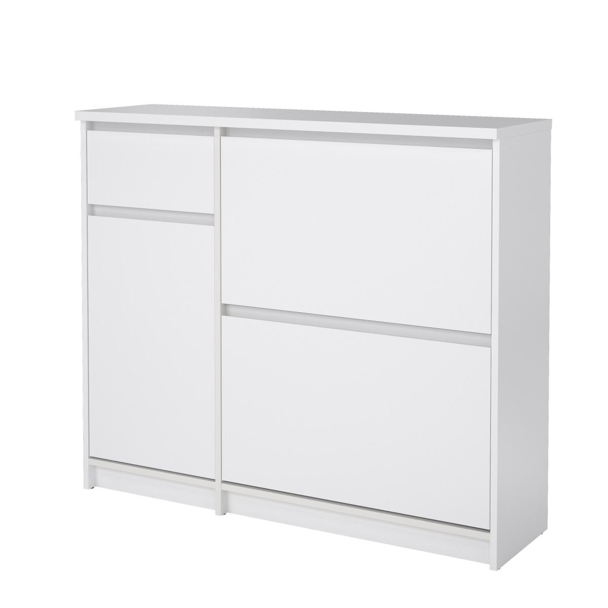 Levně Tvilum Botník Simplicity 206 bílý lesk