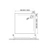 Čtvercová akrylátová sprchová vanička Geos 80x80 (90x90, 100x100) WST