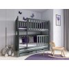 Dětská patrová postel Erika grafit (Rozměr (cm) 80x160)