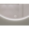 Zrcadlo Elistul A s LED osvětlením ⌀80 cm, bílé