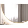 Zrcadlo Gerbinie A s LED osvětlením ⌀60 cm, zlaté