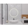 Zrcadlo Gerbinie L s LED osvětlením ⌀60 cm, zlaté