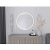 Zrcadlo Gerbinie L s LED osvětlením ⌀60 cm, zlaté
