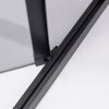 Obdélníkový sprchový kout HYD-OK-KA01 100x80 černá/transparent - bez vaničky
