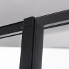 Obdélníkový sprchový kout HYD-OK-KA01 100x80 černá/transparent - bez vaničky