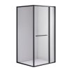 Obdélníkový sprchový kout HYD-OK-KA01 100x80 černá/transparent - bez vaničky