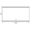 led zrcadlo 1400x700 s dotykovym senzorem vykres