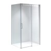 Obdélníkový sprchový kout HYD-OK202B 110x90 bílá/transparent - bez vaničky
