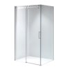 Obdélníkový sprchový kout HYD-OK202B 110x90 bílá/transparent - bez vaničky