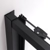 Posuvné sprchové dveře PD-NOB HYD-5172 110 cm černá/transparent pro instalaci do niky - bez vaničky