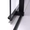 Posuvné sprchové dveře PD-NOB HYD-5172 110 cm černá/transparent pro instalaci do niky - bez vaničky