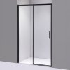 Posuvné sprchové dveře PD-NOB HYD-5172 110 cm černá/transparent pro instalaci do niky - bez vaničky
