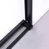 Posuvné sprchové dveře PD-NOB HYD-5172 110 cm černá/transparent pro instalaci do niky - bez vaničky