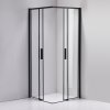 Čtvercový sprchový kout SK-NOB HYD-5176 90x90 černá/transparent - bez vaničky