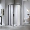 Čtvercový sprchový kout NOVA BL 90x90 chrom/transparent - bez vaničky