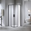 Čtvercový sprchový kout SK-NOB HYD-5176 90x90 černá/transparent - bez vaničky