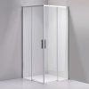 Čtvercový sprchový kout NOVA CH 80x80 chrom/transparent - bez vaničky