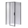 Obdélníkový sprchový kout SK-NOB HYD-5183 90x80 černý/transparent - bez vaničky