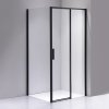 Obdélníkový sprchový kout SK-NOB HYD-5183 90x80 černý/transparent - bez vaničky