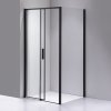 Obdélníkový sprchový kout SK-NOB HYD-5183 90x80 černý/transparent - bez vaničky