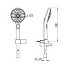 Sprchová sada HANSAACTIVEJET s 3-polohovou sprchou 84380133
