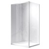 Obdélníkový sprchový kout HYD-OK103B 110x80 bílá/transparent - bez vaničky