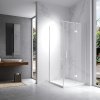 Čtvercový sprchový kout HYD-SK01C 90x90 bílá/transparent - bez vaničky