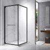 Čtvercový sprchový kout KZ16B 90x90 černá/transparent - bez vaničky