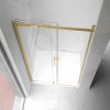 Posuvné sprchové dveře HYD-PD09C 120 zlatá/transparent pro instalaci do niky - bez vaničky
