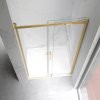 Posuvné sprchové dveře HYD-PD09C 120 zlatá/transparent pro instalaci do niky - bez vaničky