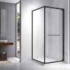 Čtvercový sprchový kout HYD-SK16C 100x100 černá/transparent - bez vaničky