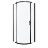 Čtvrtkruhový sprchový kout NV-Splash 90x90 černá/transparent - bez vaničky