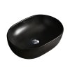 Keramické umyvadlo na desku HYD-NO-MTB-480 48x34,5 cm, černé matné