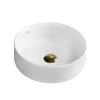 Keramické umyvadlo na desku HYD-LA-WH-360 ø36 cm, bílé