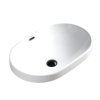 Keramické umyvadlo na desku HYD-NL-WH-590 59x40,5 cm, bílé