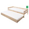 Postel s roštem, 140x200, smrk, BENY