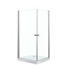 Čtvercový sprchový kout NV-Madrid 80x80 chrom/transparent + vanička