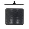 Hlavová sprcha hranatá kovová 30x30cm - KS0004CMAT, Černá mat