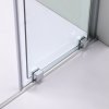 Posuvné sprchové dveře HYD-ATA-DUO 140 chrom/transparent pro instalaci do niky - bez vaničky