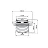 Čtvercový sprchový kout HYD-SK93C 100x100 chrom/transparent + vanička HYD-SSV-SXL02C bílá