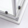Čtvercový sprchový kout HYD-SK93B 90x90 chrom/transparent + vanička HYD-SSV-SXL02B bílá